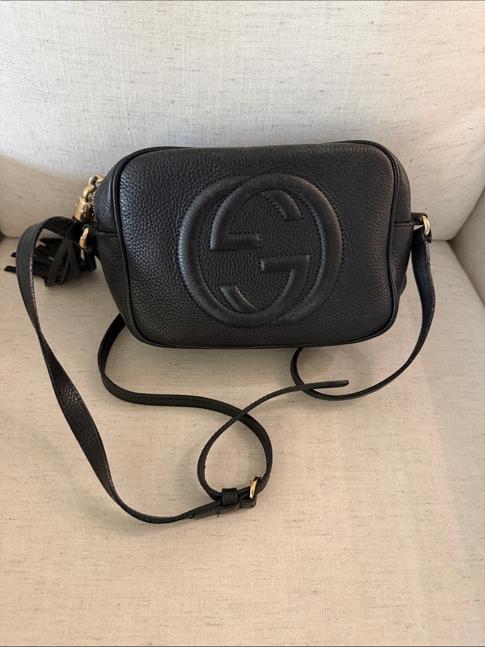 Black Gucci Soho Disco Crossbody Bag